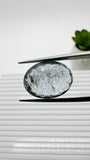 Moss Aquamarine Oval Faceted • 18x13.5 mm Size • Code #D13 • Weight 12.5 Cts • Natural Moss Aquamarine Cut Stone • AAA Quality