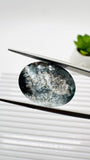 Moss Aquamarine Oval Faceted • 18x13.5 mm Size • Code #D14 • Weight 13.5 Cts • Natural Moss Aquamarine Cut Stone • AAA Quality