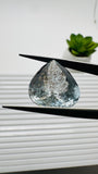 Moss Aquamarine Pear Faceted • 22x16 mm Size • Code #C3 • Weight 19 Cts • Natural Moss Aquamarine Cut Stone • AAA Quality