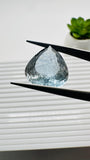 Moss Aquamarine Pear Faceted • 20x14.5 mm Size • Code #C6 • Weight 12.5 Cts • Natural Moss Aquamarine Cut Stone • AAA Quality
