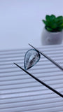 Moss Aquamarine Pear Faceted • 18x12.5 mm Size • Code #C10 • Weight 10.5 Cts • Natural Moss Aquamarine Cut Stone • AAA Quality