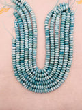 Larimar 10 mm Roundel Beads, Length 15.5 Inch Larimar Good Quality beads - Larimar Roundel Beads, AAA quality
