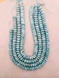 Larimar 12 mm Roundel Beads, Length 15.5 Inch Larimar Good Quality beads - Larimar Roundel Beads, AAA quality
