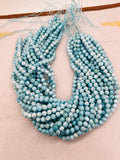 Larimar Round 5-5.5 mm size, AAAA top quality Genuine Larimar Beads- Length 40cm-