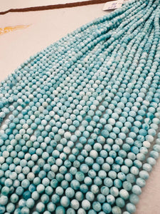 Larimar Round 4.5 mm size, AAAA top quality Genuine Larimar Beads- Length 40cm-