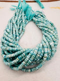 Larimar faceted 5-5.5mm Heishi , Length 16 Inch Larimar Good Quality beads - Larimar Heishi/tyre faceted Beads.