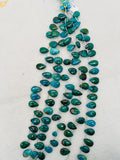 Chrysocolla pear shape, size 11X16-17 MM approx • Length 10 inch • AAA Quality • Natural Chrysocolla Beads from Peru, Crysocolla briollette