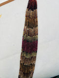 Tunduru Sapphire 3.5 M Faceted Roundel , machine faceted , length of strand 13.5" , gemstone beads , origin is Tunduru region in Tanzania