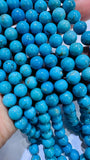 Turquoise Round Beads 8mm Size - AAAA Quality 100 % Genuine Stone , Length 40 cm - Turquoise Round Beads