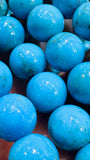 Turquoise Round Beads 8mm Size - AAAA Quality 100 % Genuine Stone , Length 40 cm - Turquoise Round Beads