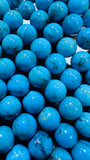Turquoise Round Beads 7.5 mm Size - AAAA Quality 100 % Genuine Stone , Length 40 cm - Turquoise Round Beads
