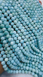 Larimar Round Beads 5 mm size - AAA top quality Genuine Larimar Beads- Length 40cm