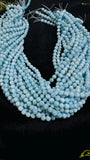 Larimar Round Beads • 5.5 mm Size • 4A Quality • Blue Color • Natural Larimar •Top Quality Length 40 cm - Larimar Beads