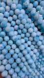 Larimar Round Beads • 5/ 6 mm Size • 4A Quality • Blue Color • Natural Larimar •Top Quality Length 40 cm - Larimar Beads