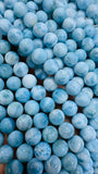 Larimar Round Beads • 5/ 6 mm Size • 4A Quality • Blue Color • Natural Larimar •Top Quality Length 40 cm - Larimar Beads