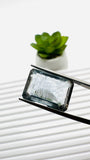Moss Aquamarine Faceted Rectangle • 16.5X11.5 mm Size • Code #B6 • Weight 10.5 Cts • Natural Moss Aquamarine Emerald Cut • AAA Quality