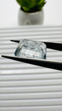 Moss Aquamarine Faceted Rectangle • 12x10 mm Size • Code #B20 • Weight 6 Cts • Natural Moss Aquamarine Emerald Cut • AAA Quality
