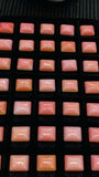 Queen Conch Shell Rectangle Cabs • 8X10 mm Size • Pack of 2 Pc • AAAA Quality • Flat Back • Queen Conch Cabochons