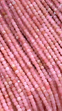 Pink Opal Faceted 2 mm Cube Beads - Length 40 cm - AAA Quality- Natural Pink Opal Dice Square Beads