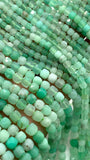 Chrysoprase Faceted 3 mm 4 mm Cube Beads - Length 40 cm - AA Quality- Natural Chrysoprase Dice Square Beads