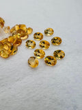 Citrine Faceted Oval 6X8 MM • Pack of 4 Pc • AAA Quality • Natural Citrine Faceted Oval Stone