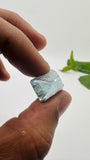 Moss Aquamarine Faceted Rectangle • 15x11 mm Size • Code #A7 • Weight 12.5 Cts • Natural Moss Aquamarine Emerald Cut • AAA Quality