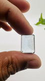 Moss Aquamarine Faceted Rectangle • 16x12 mm Size • Code #A8 • Weight 10.3 Cts • Natural Moss Aquamarine Emerald Cut • AAA Quality