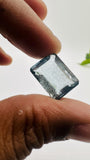 Moss Aquamarine Faceted Rectangle • 16x12 mm Size • Code #A8 • Weight 10.3 Cts • Natural Moss Aquamarine Emerald Cut • AAA Quality