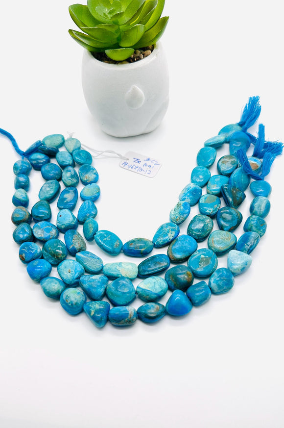 Blue Opalina Nugget Beads • 14-16x10-12 mm Size • Code #C2 • Length 10 