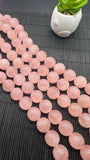 Rose Quartz Round beads - 18 mm 20 mmm 40 cm Length- AAA Quality - Deep Pink rose quartz