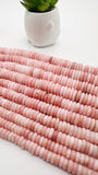 Pink Opal Irregular Roundel Beads - 6/8/10/12/14 mm size- AAA quality - Length 40 cm - Natural Peruvian Pink Opal