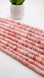 Pink Opal Irregular Roundel Beads - 6/8/10/12/14 mm size- AAA quality - Length 40 cm - Natural Peruvian Pink Opal