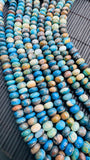 Peruvian Opal Roundel Beads • 8-9 mm / 9 mm • Length 16 Inch • AA Quality • Natural Peruvian Opal Rondelle beads