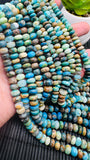 Peruvian Opal Roundel Beads • 8-9 mm / 9 mm • Length 16 Inch • AA Quality • Natural Peruvian Opal Rondelle beads