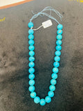 Turquoise Round 14mm size -100 % Natural Turquoise - Length 40 cm - Turquoise Round Beads, Hubei Mines.