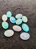 Australian Opal 14X10 mm Cabs, Pack of 1 Pieces -AAA Quality, Opal Triplet Cabochon - Australian Opal Oval Cabochon, flat bottom.