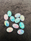 Australian Opal 14X10 mm Cabs, Pack of 1 Pieces -AAA Quality, Opal Triplet Cabochon - Australian Opal Oval Cabochon, flat bottom.