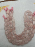 Rose Quartz Nugget shape beads, size 23-26mm, length of strand 15", Irregular shape