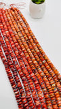 10 mm Spiny Shell Oyster with Turquoise Rondelle Beads • 40 cm length • AAA Quality • Spiny oyster Roundel Beads