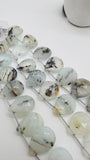 14-15x17-20 mm Peruvian Opal Pear Briolette • Length 8 Inch • AAA Quality • Natural Peruvian Opal Briolette beads
