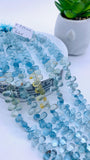5x8-9 mm Aquamarine Drop Briolettes - length 8 inch - Natural Aquamarine drop Beads- AAA Quality