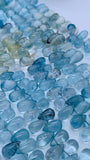 Aquamarine Drop Beads - Aquamarine Briolettes - length 8 inch - Natural Aquamarine drop Beads- AAA Quality