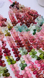 Tourmaline Drop Beads - 3.5-4x6.5-7 / 4-6X7 mm Size - AAAA Quality - Natural Multi Tourmaline Briolette
