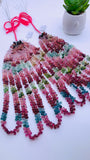 Tourmaline Drop Beads - 3.5-4x6.5-7 / 4-6X7 mm Size - AAAA Quality - Natural Multi Tourmaline Briolette