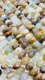 Peruvian Opal Roundel Beads • 10 11 12 mm Size • Length 14 Inch • AAA Quality • Natural Peruvian Opal Rondelle beads