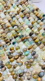 Peruvian Opal Roundel Beads • 10 11 12 mm Size • Length 14 Inch • AAA Quality • Natural Peruvian Opal Rondelle beads