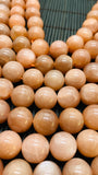 14MM 15MM Peach Moonstone Round Beads- Length 40 cm - Good Quality- Peach Moonstone Beads
