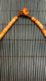 Spiny Oyster Shell Necklace • AAA Quality • Natural Spiny oyster Shell • Shell Necklace • Orange Color