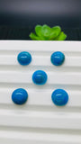 Blue Opalina Round Cabs -13 mm Size - Code #A23 - Pack of 1 Pc- Natural Opalina Cabochons - Origin Peru- AAA Quality