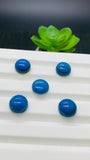 Blue Opalina Round Cabs - 13 mm Size - Code #A24 - Pack of 1 Pc- Natural Opalina Cabochons - Origin Peru- AAAA Quality